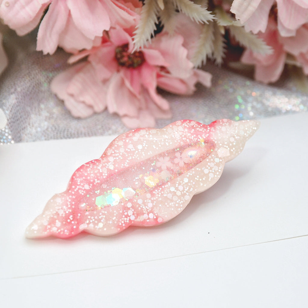 Speckled Rose hairclip