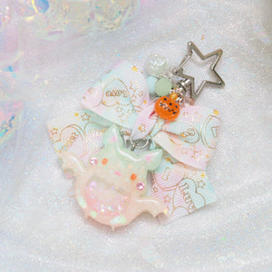 Silver Melona Froot Bat Charm
