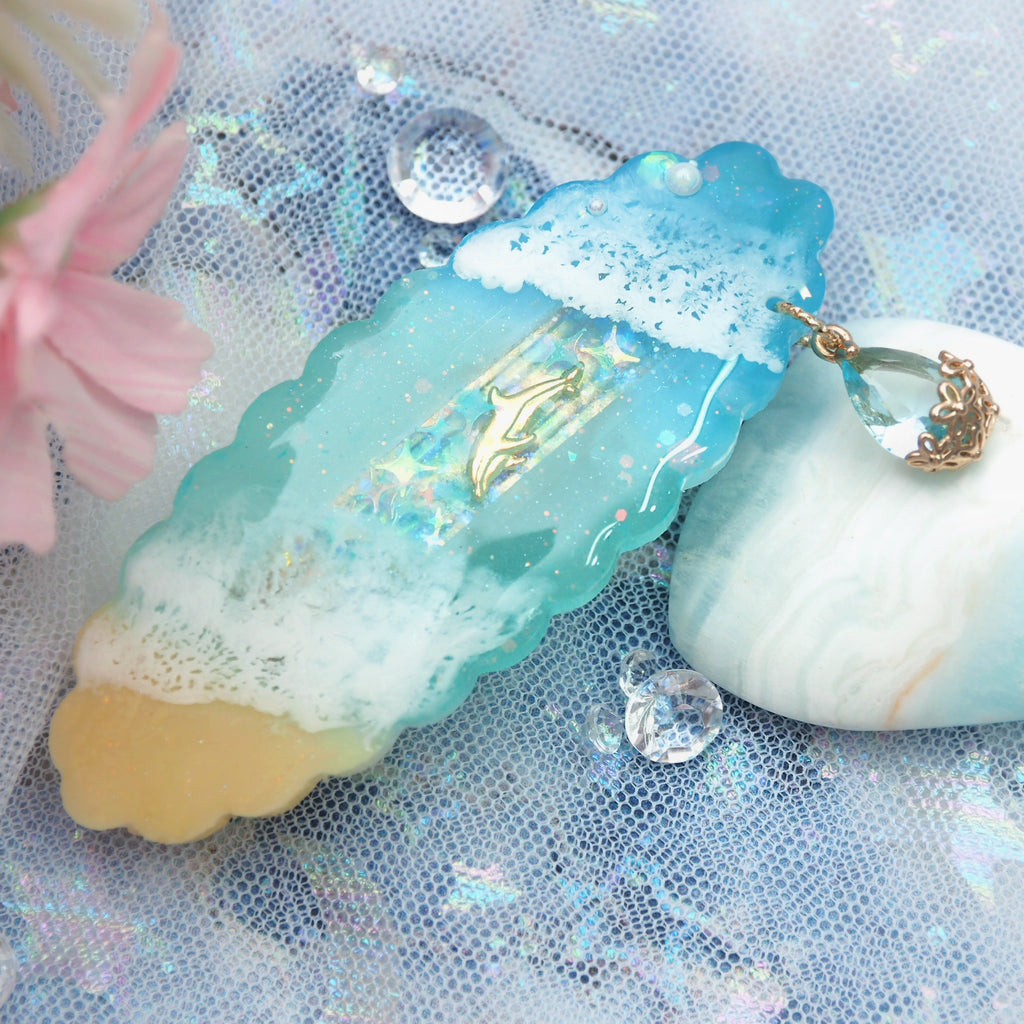 Laguna Seafoam Cloud Barrette Clasp
