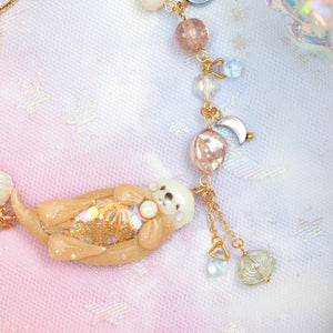 Fire Opal Otter Bracelet