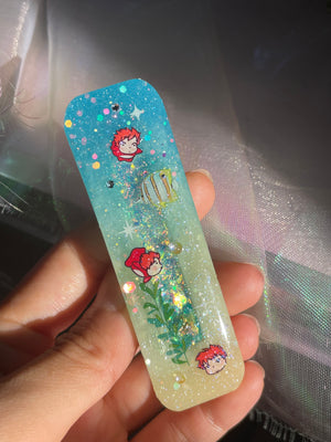Ponyo Hair clip (Rounded Bar)
