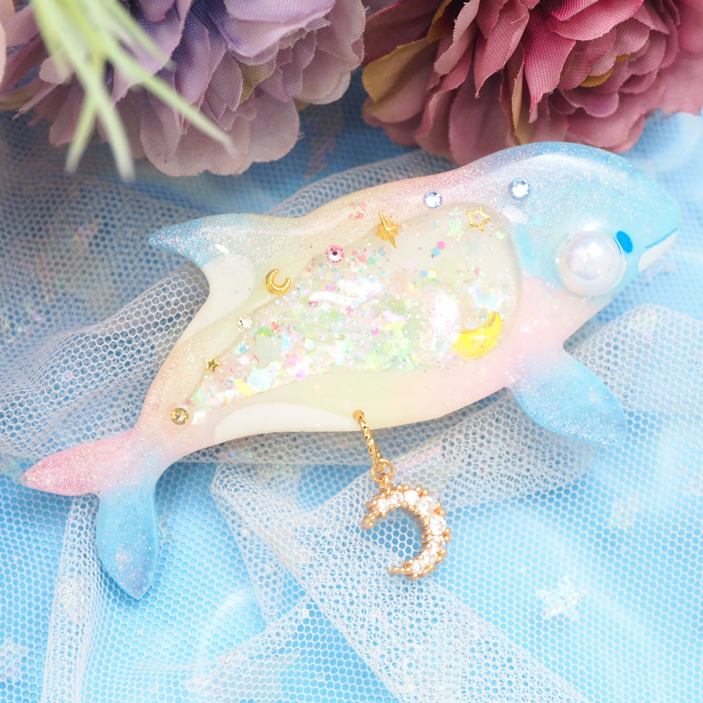 Haru Orca - 6cm teardrop clip