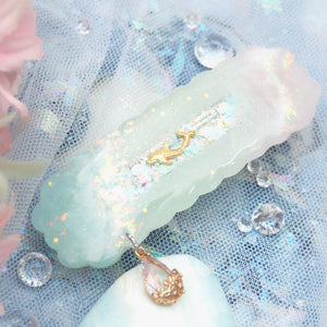 Pink Sands Seafoam Cloud Bar Barrette Clasp