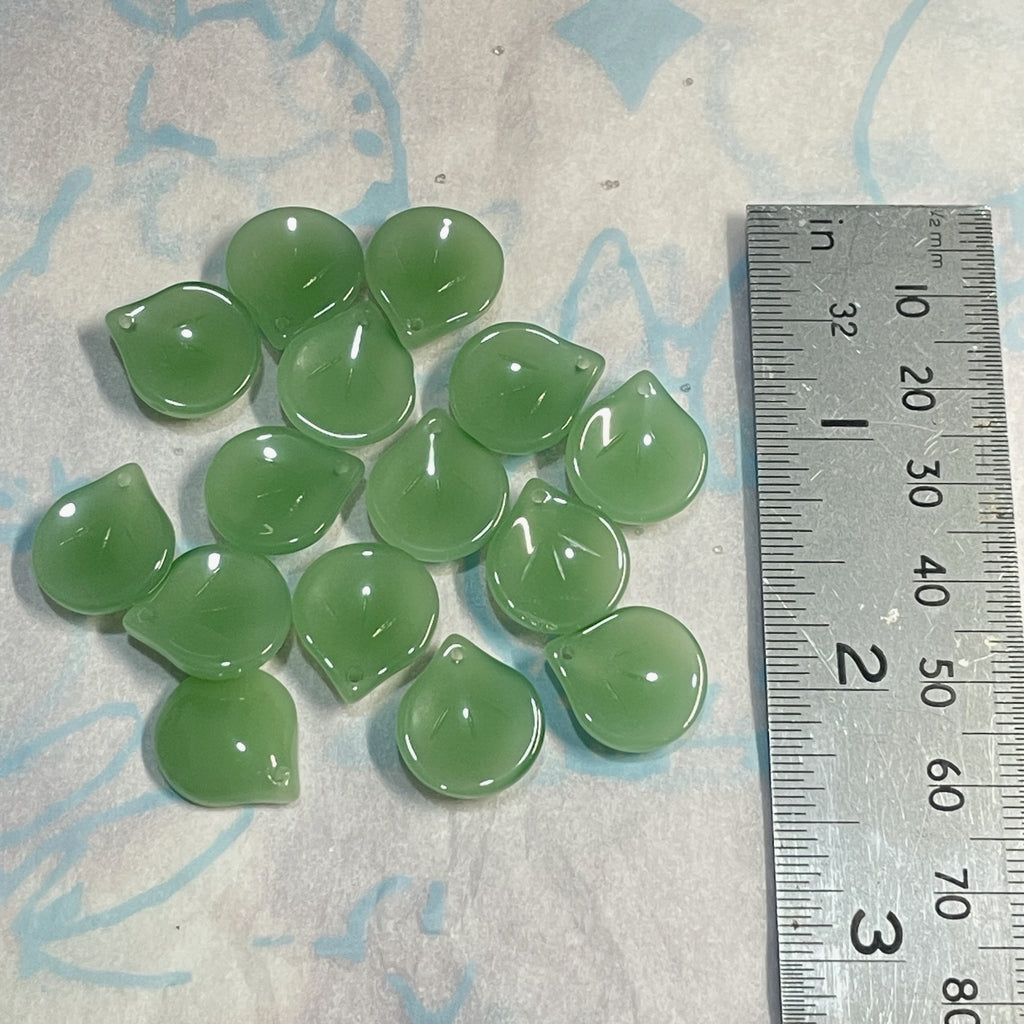Leaf Glass Beads/Charms