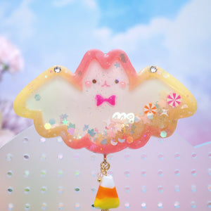 Spookie Candy Corn Bat Clasp