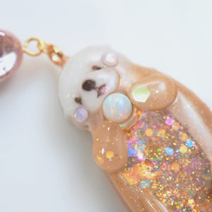 Fire Opal Otter Bracelet