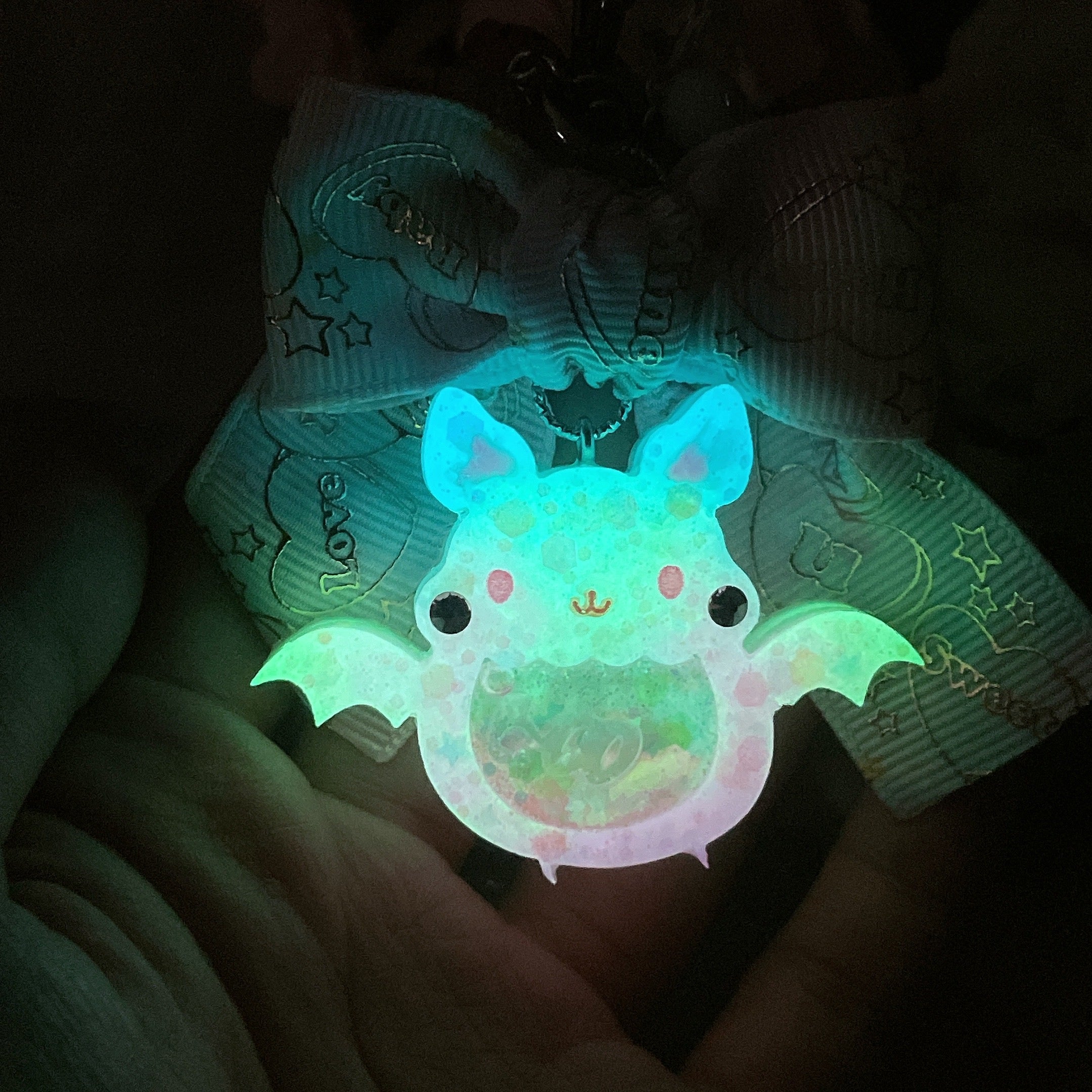 Silver Melon Froot Bat Charm