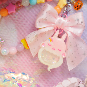 Candy Loop Pink-a-boo Ghostie Bun Charm
