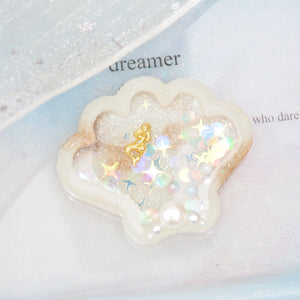 Mermaid Shell Clips (3.5cm clip)
