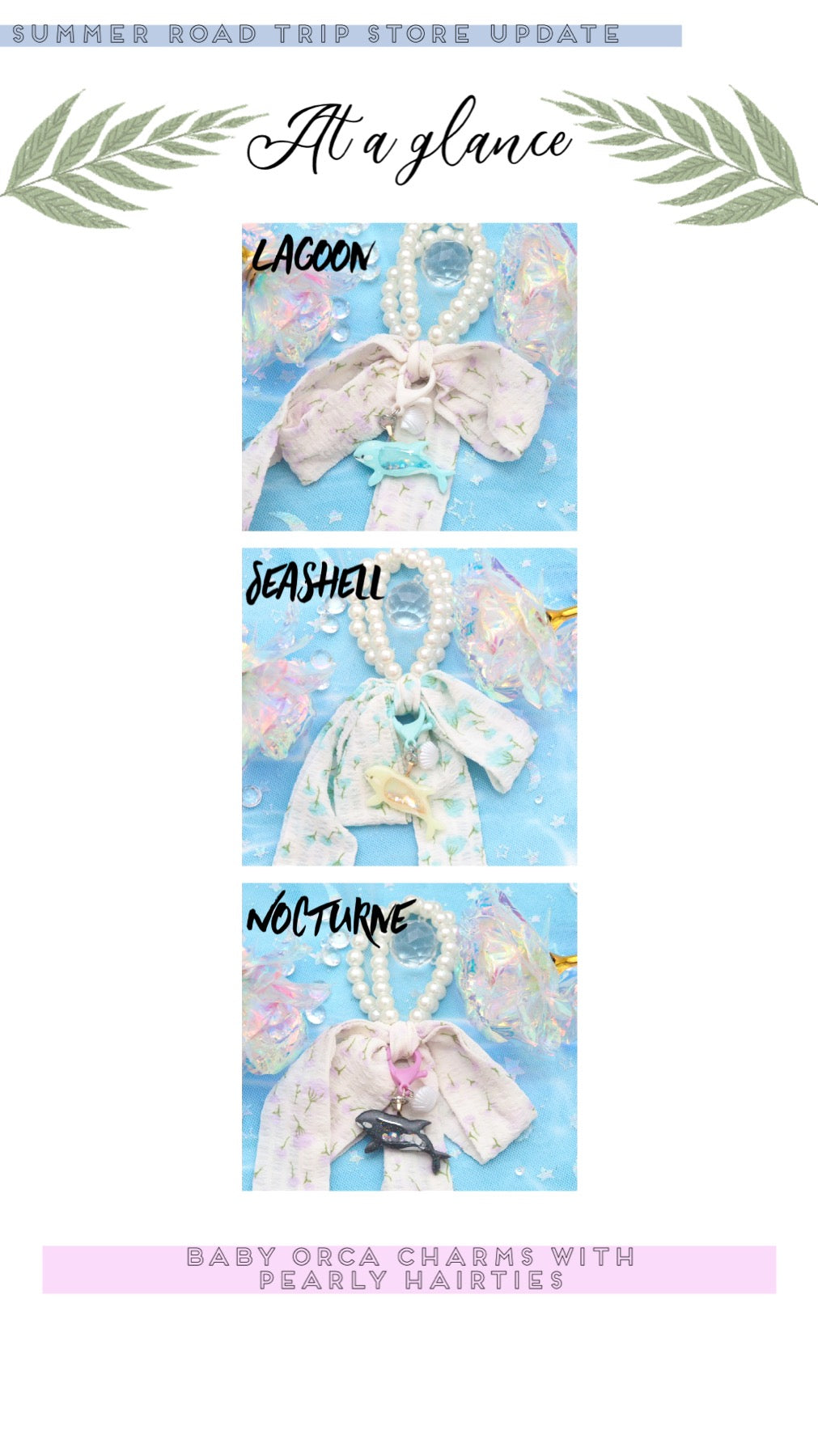 Baby Orca Charm (Pearly Hairties)