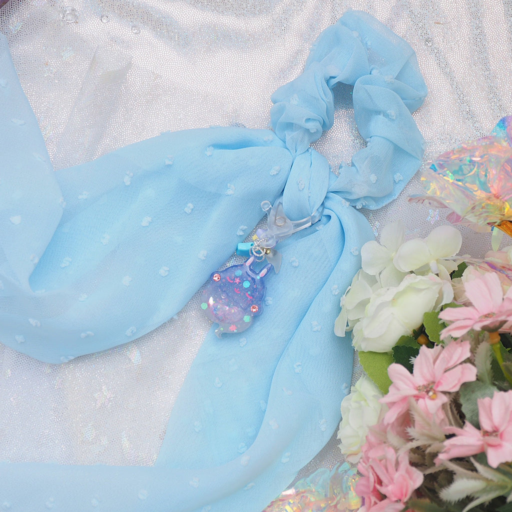 Ghost Bun Charm with Hairtie (Bluepea)