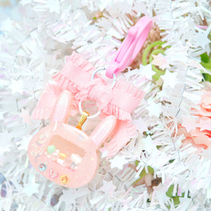 Tiny Game Bunny Charm (Pink)