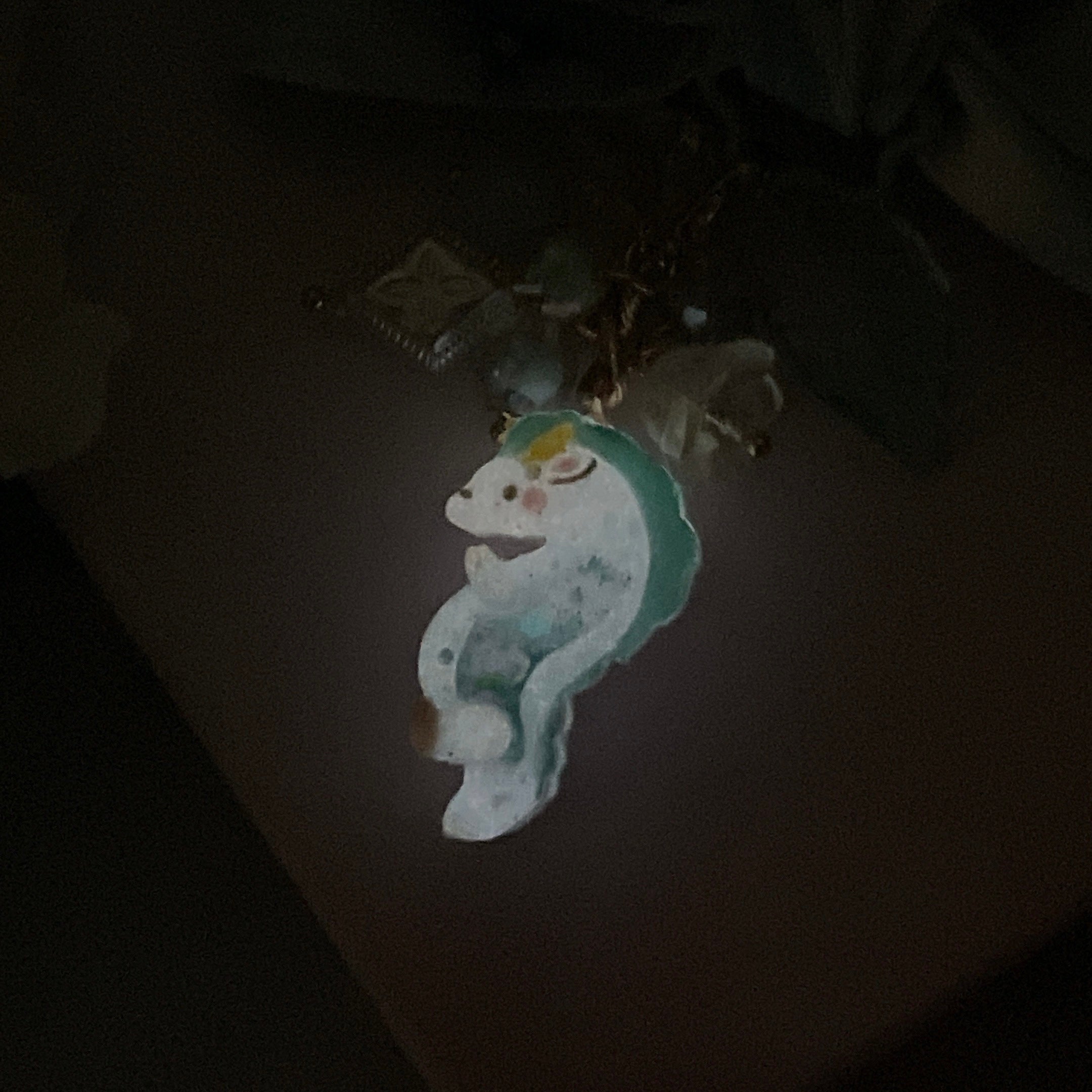Hydrangea Bow Clasps with Haku Charm