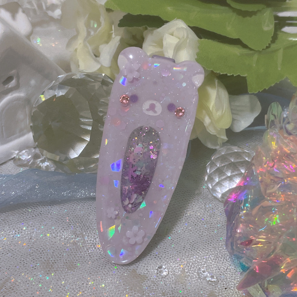 Opal Purple Rila (7cm hairclip)