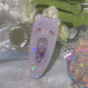 Opal Purple Rila (7cm hairclip)