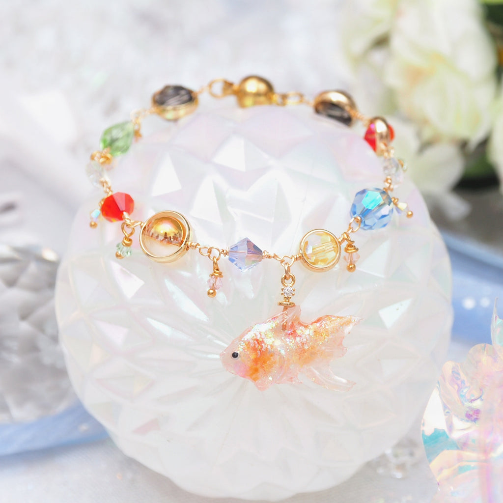 Lumiere Goldfish Crystal Bracelet