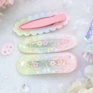 Rainbow Candy Hairclip (Oval)