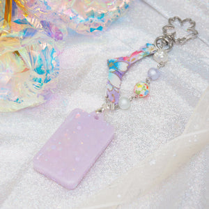 Purple-Silver Tanzaku Charm