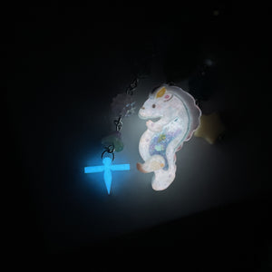 Tiny Nighttime Dragon Charm