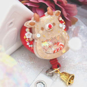Reindeer Heart Badge Reel