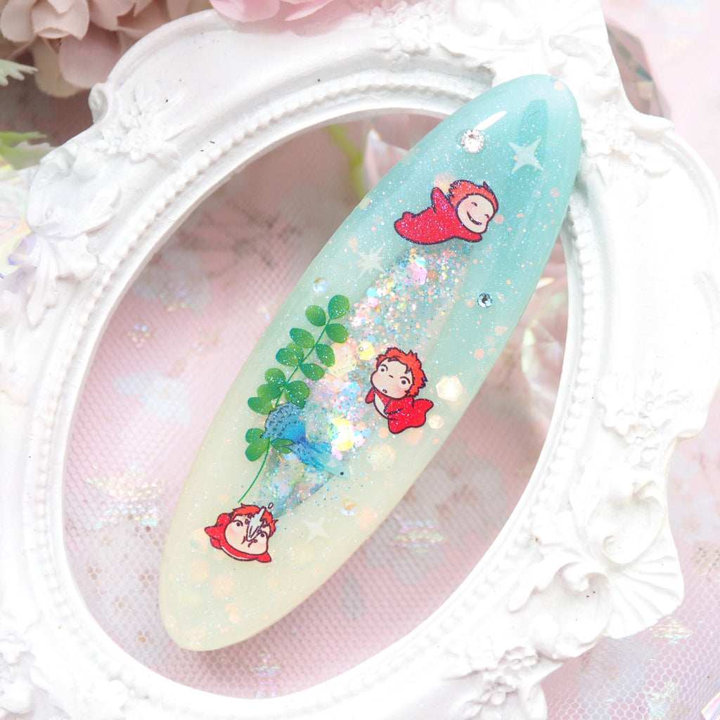 Ponyo Hair clip (Oval)