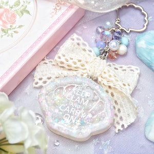 Keep Clam and Carry On Charm (Glowing)