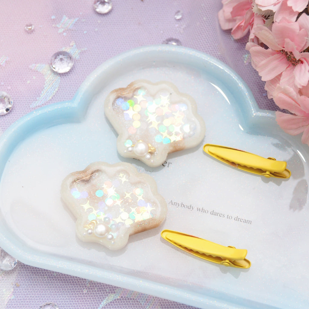 Mermaid Shell Clips (3.5cm clip)