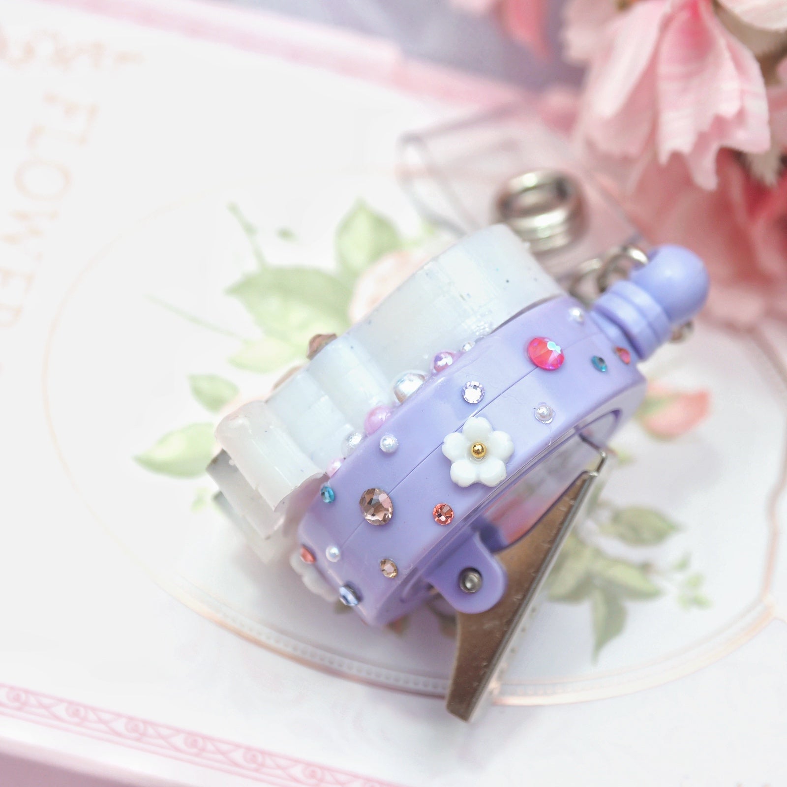 Taro Boba Cow Badge Reel