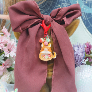 Red fox Hairtie Charm