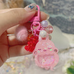 Lychee Gummy Ghost Bun Charm
