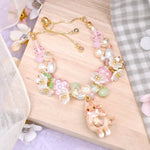 Spring Blossoms Ginger Kitty Bracelet