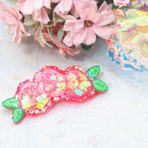 Red Rose Garden Clasp