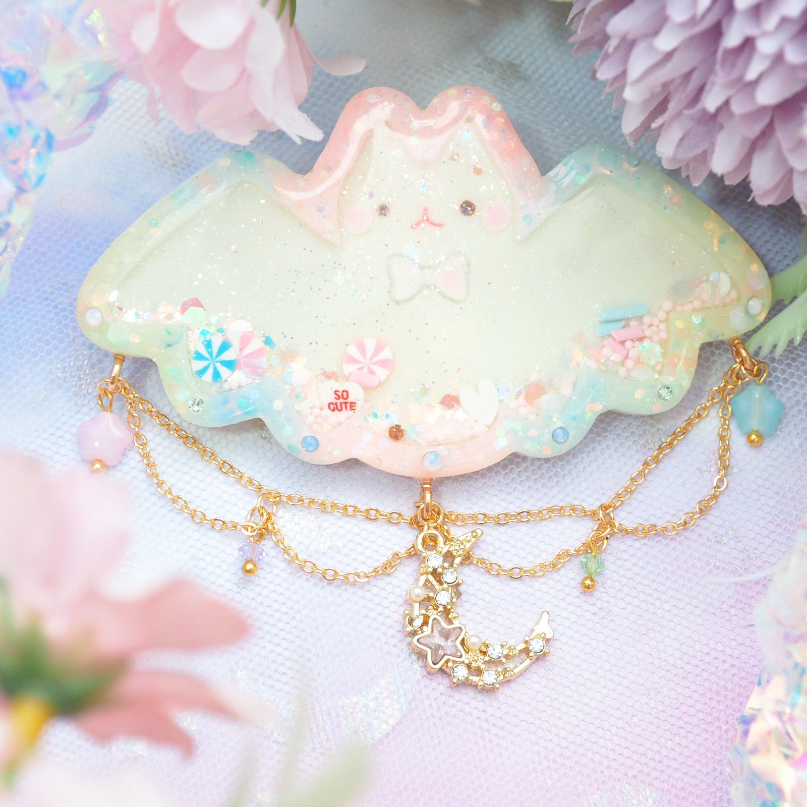 Spookie Pastel Bat Clasp