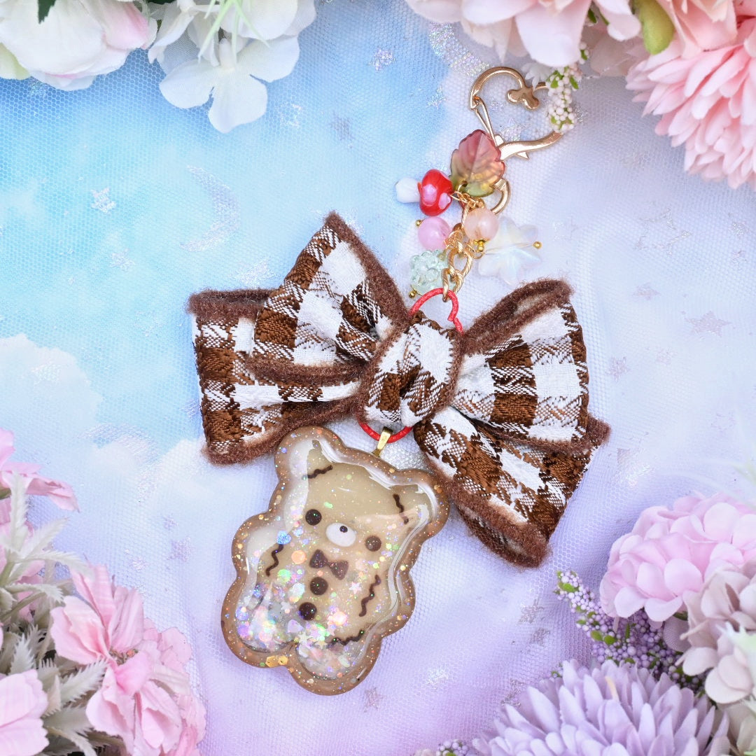 Dark Choco Cookie Bear Charm