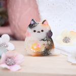 Cat Brooch - Pink blush calico
