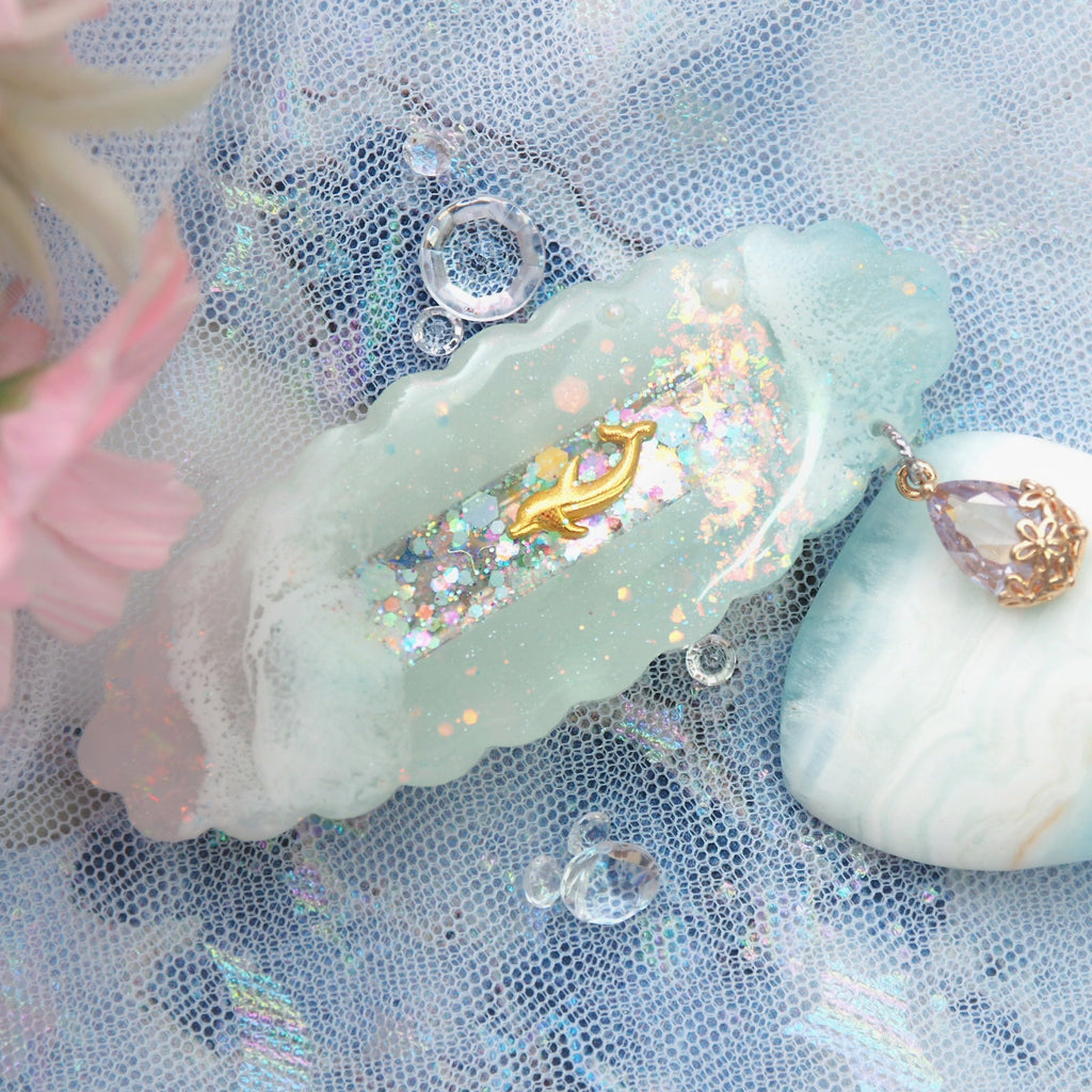 Pink Sands Seafoam Cloud Barrette Clasp