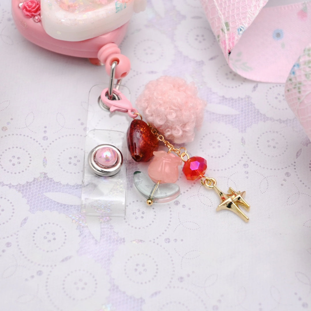 Rose Bunny Badge Reel