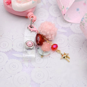 Rose Bunny Badge Reel