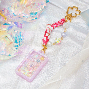 Purple-Gold Tanzaku Charm