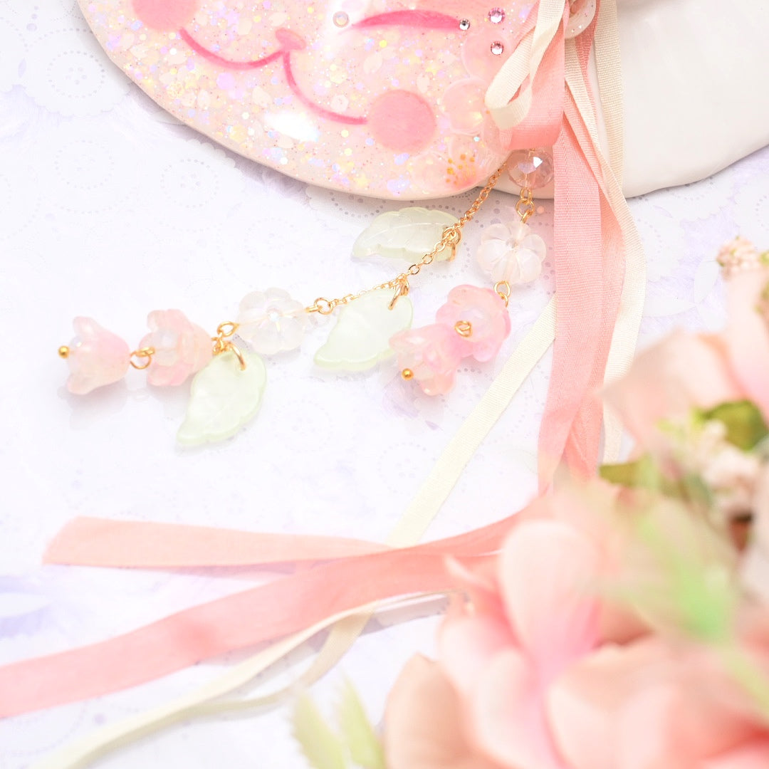 Sweet Sakura Painted Kitsune Mask