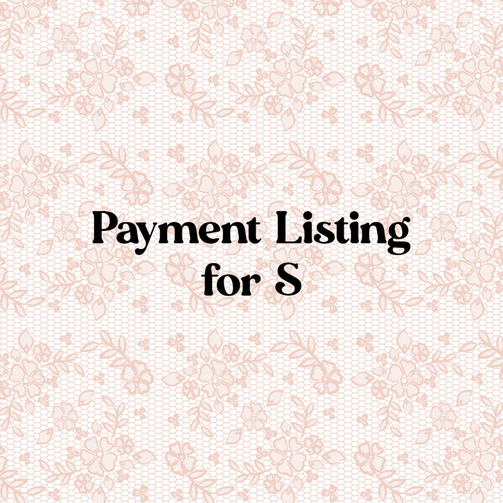 payment listing for S