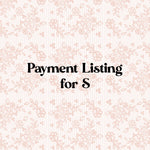 payment listing for S