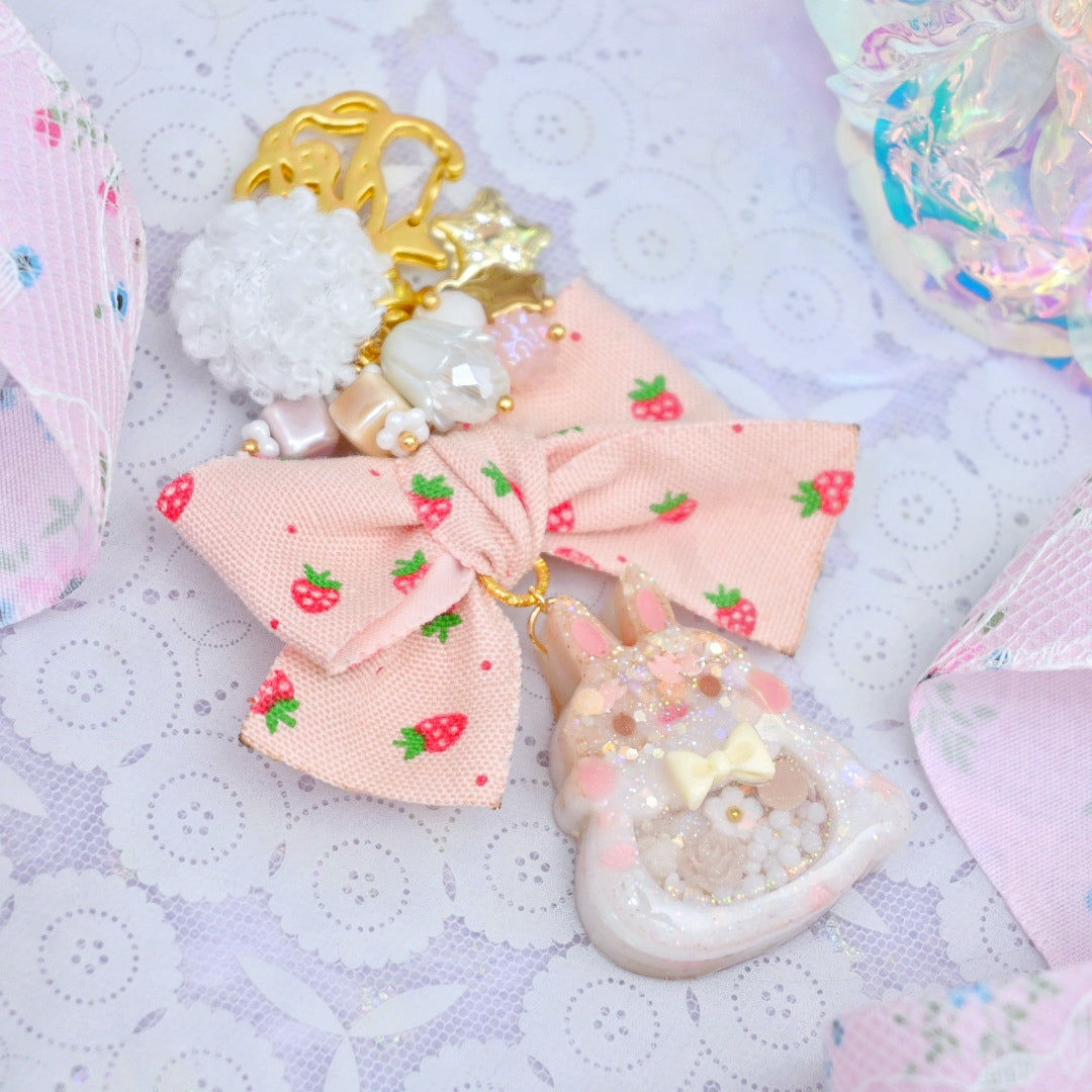 Tea Time Bunny Charm