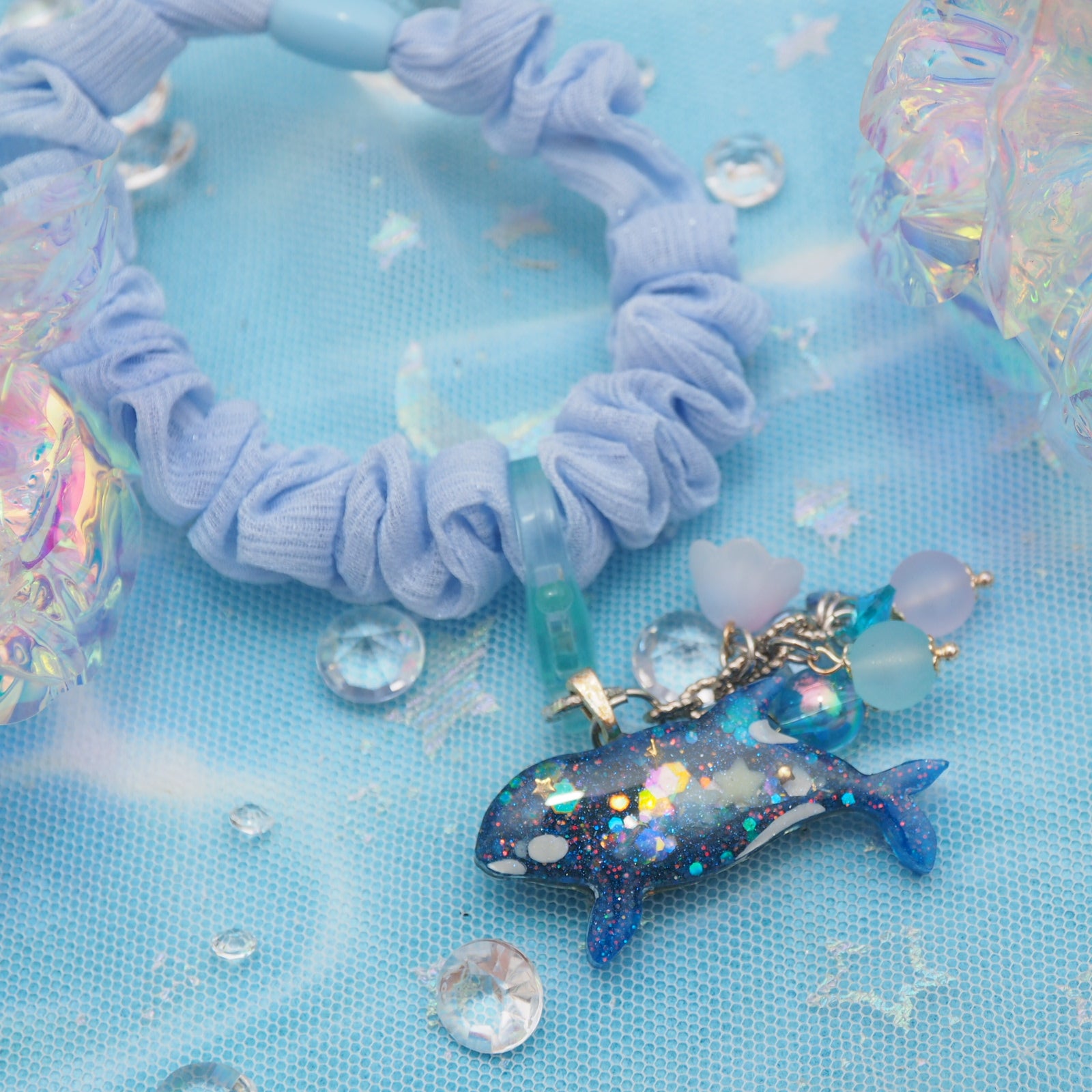 Baby Orca Charm (Pastel Hairties)
