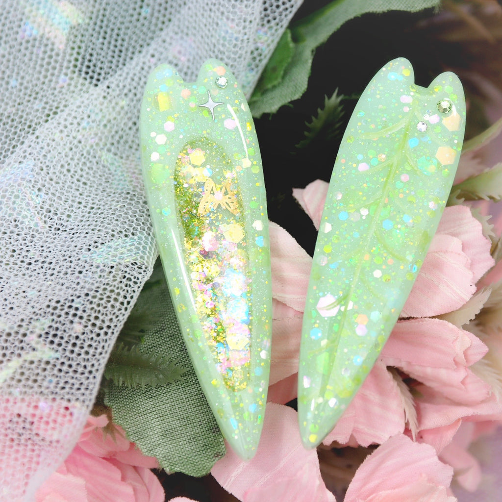 Leaf Lover Barrette Set (5cm clip)