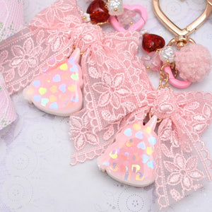 Rose Bunny Charm