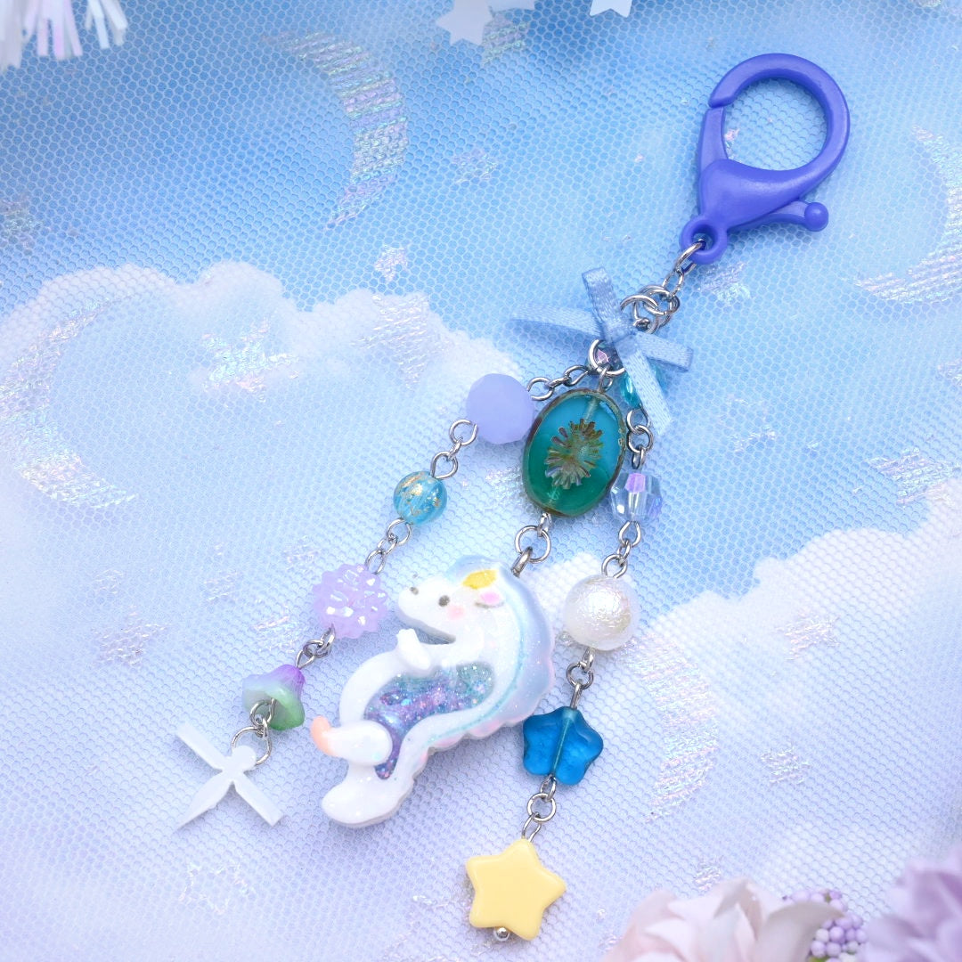 Tiny Nighttime Dragon Charm