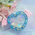 Winged Heart Grip (with painted floral background)