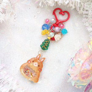 Gingerbread Buns with Ribbon Hairclip