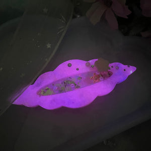 Cowrie Shell (Pink Glow, 6cm Clasp)